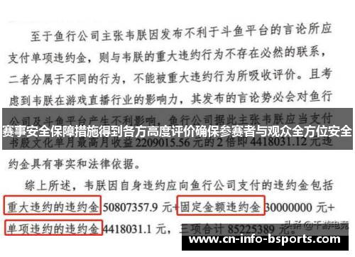 赛事安全保障措施得到各方高度评价确保参赛者与观众全方位安全